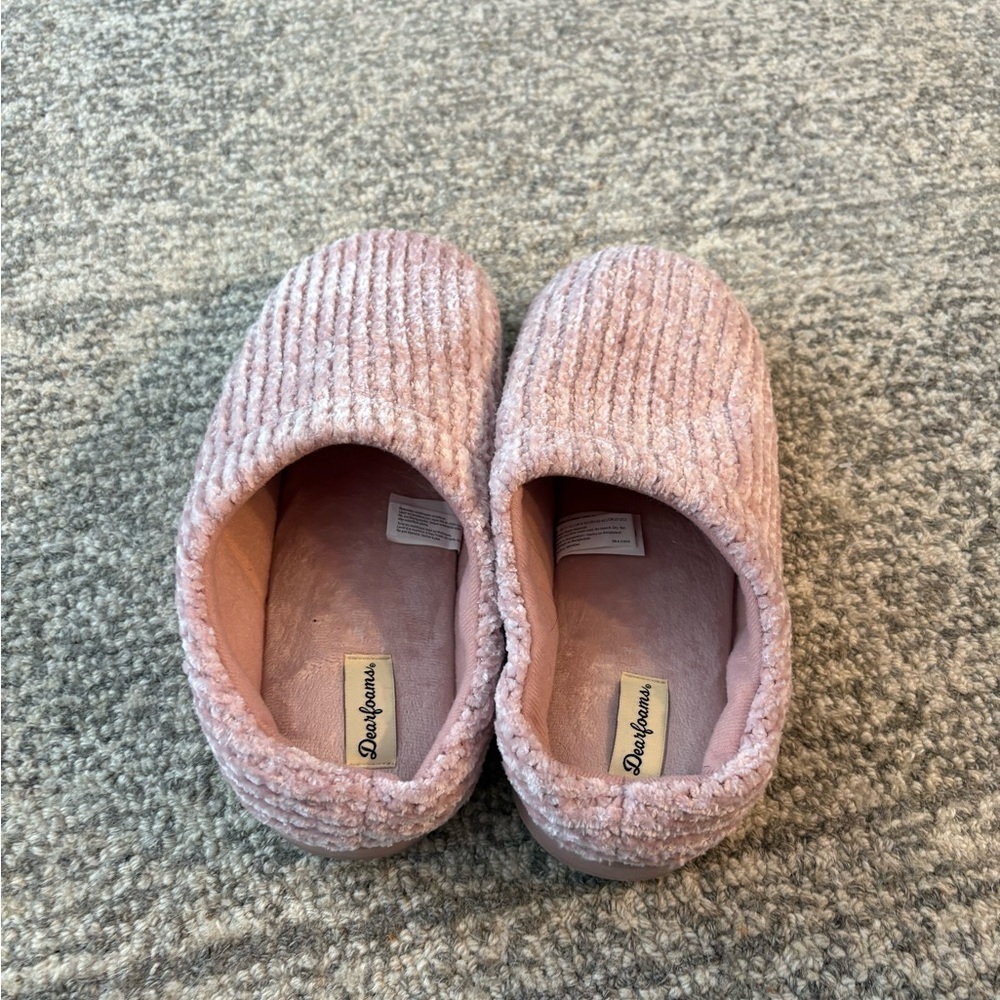 Dearfoams Soft Pink womens Slippers - Picture 5 of 5